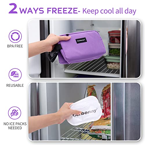 Small Cooler Bag Freezable Lunch Bag for Work School Travel,Leakproof