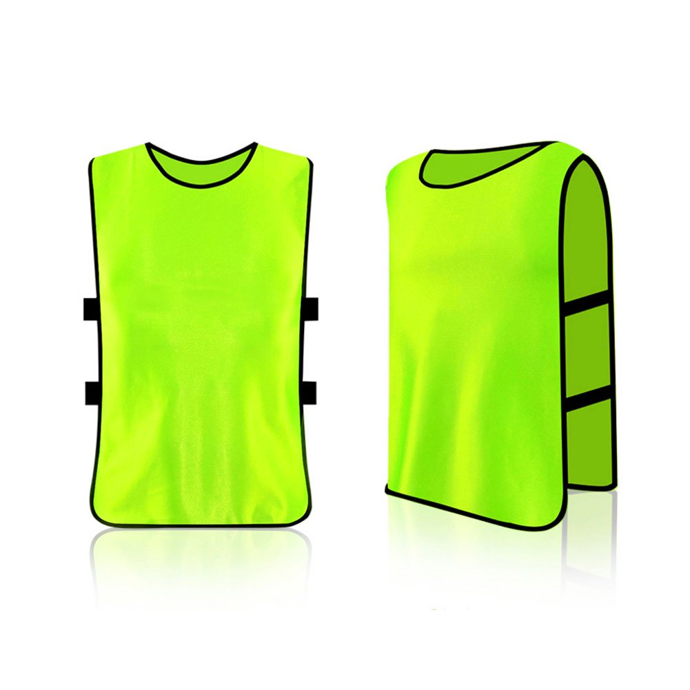Scrimmage Training Vests, 12 Pack Jerseys Bibs Breathable Adults Football Scrimmage Training Vests for Volleyball Soccer