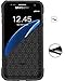 BENTOBEN Galaxy S7 Case, 2 in 1 Slim Hybrid Heavy Duty Hard PC and TPU Laminated with Carbon Fiber Texture Chrome Anti-Scratch Shockproof Protective Case for Samsung Galaxy S7 (G930), Black