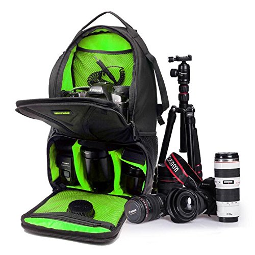 Camera Bag DSLR SLR Camera Sling Backpack Lightweight with Rain Cover for Sony Canon Nikon Pentax Olympus Camera and Other Accessories