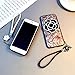 IPLUS Soft Case for iPhone X with Elegance Camellia Rotating Mirror Clear Lace Protective TPU Flexible Case Cover for iPhone X(iPhone X, Black Camellia)
