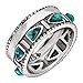 Silpada 'Trailblazer' Compressed Turquoise and Sterling Silver Ring, Size 7