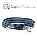 iPhone Charger Cable, Atill Premium Nylon Braided Lightning Cable Extra Long Charging Cord for iPhone 7 Plus 7 6 6s Plus 5 5s 5c SE iPad iPod & More( 3 Pack,Blue) (10ft) …