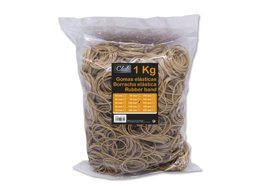 Bismark 152118 - Elastic Bands 10 cm - Bag of 1kg