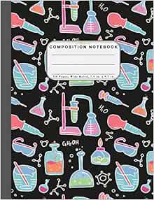 Amazon.com: Wide Ruled Composition Notebook Science: Wide Rule Notebook ...