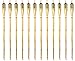 Bamboo Torches - 12 Pack - Metal Oil Canister - Reinforced with Metal Ring - 4 ft High, 6oz. Capacity - Sharp Speared Bottom by Kaya Collection primary