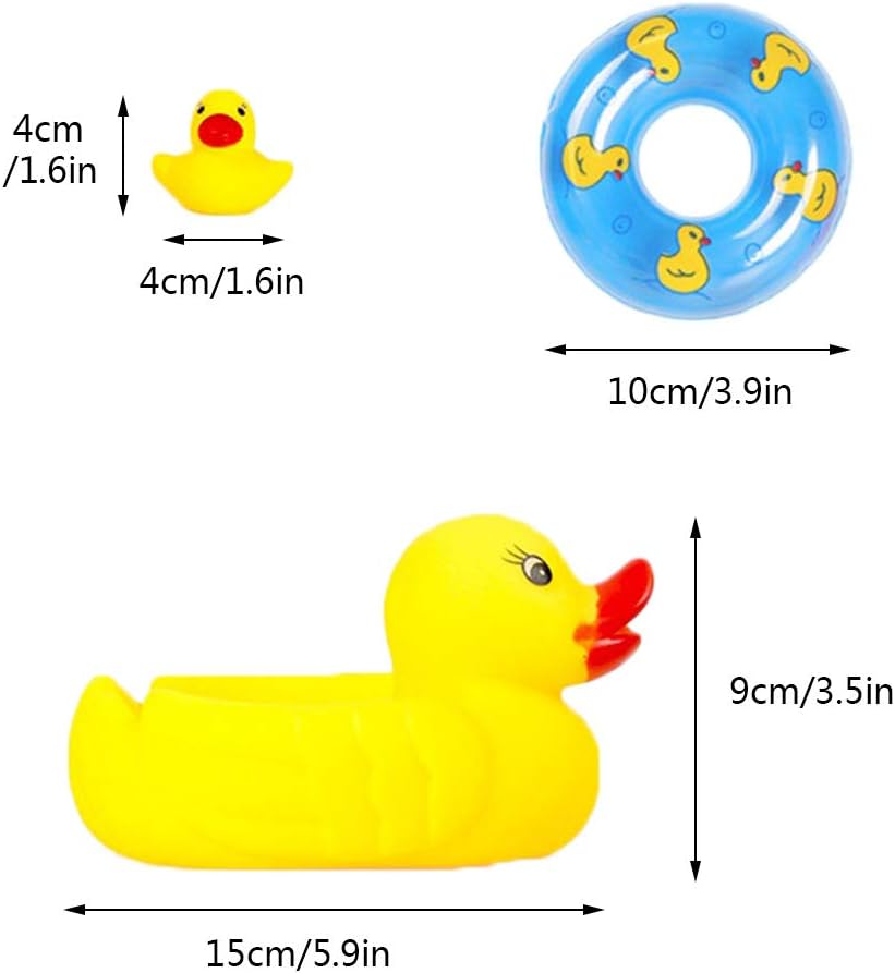 rubber duck family bath set