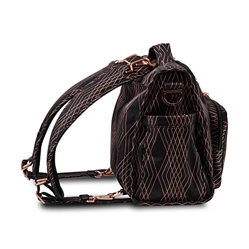 JuJuBe B.F.F Multi-Function Convertible Diaper Backpack/Messenger Bag, Prism Rose - Thumbnail 4