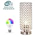 ZEEFO Crystal Table Lamp with WiFi Smart LED Bulb,7W Dimmable Color Changing Light Bulb Compatible with Alexa & Google Home, Elegant Decorative Bedside Table Lamps Ideal for Bedroom, Hotel, Party