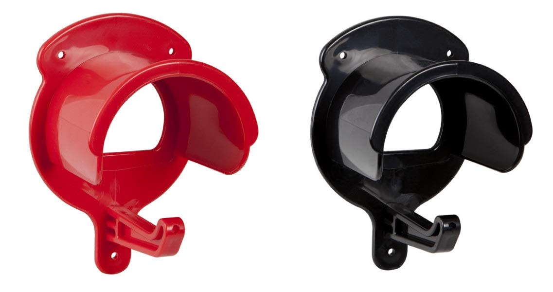 PFIFF 001235 Plastic Closed Snaffle Holder, Black