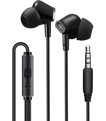 【スパーム】 Amazon.com: schainyan Wired Earbuds with Mic and Noise