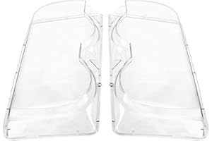Qiilu Headlight Lens Cover, 1 Pair Headlight Headlamp Clear Lens Cover Left and Right for E38 728i 730i 735i 740i 1999-2001