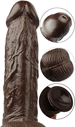 Huge Cock Men's Realistic Toys--Female love--Made of Safe and Health Materail (7.8''Coffee)