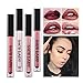 Waterproof Red Matte Metallic Lipstick Lipstick Long Lasting Shimmer Pigment Soft Lip Gloss for Women Lip Color Makeup,Metallic Blackberry