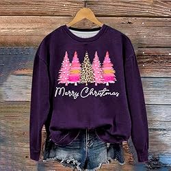 Plus Size Funny Christmas Shirts for Women Long