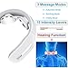 Neck Massager with Pulse Heated, Smart Cordless 4D Electric Neck Massage Equipment with 3 Modes and 15 Speeds for Office, Home,Travel, Gifts for Women Men Dad Mom