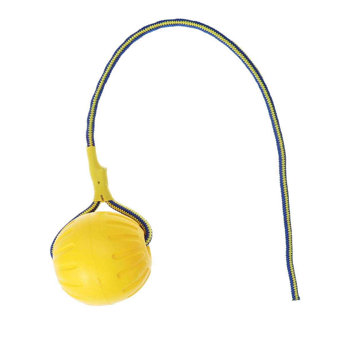 VILLCASE Dog Toy Ball- Pet Hollow EVA Ball with Rope Pet Portative EVA Training Dog Tugging Toys Yellow Random Rope â€“Happy Playtime Guaranteed for Puppy Dogs