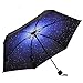Ke.movan Travel Compact Umbrella Windproof Mini Sun & Rain Umbrella Ultra Light Parasol - Fits Men & Women, Gift Choice (Sky)