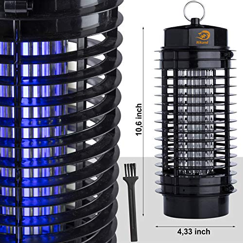 NIKAND Bug Zapper Electric Mosquito Killer Lamp - Insects Killer for Indoor & Outdoor Fly Pests Attractant - Bug Zapper Table Top Electric UV Light Trap Insect - Pest Control Grid Electronic Patio