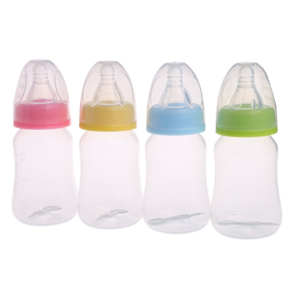 Baby Bottles，120ml Baby Silicone Pacifier Milk Water