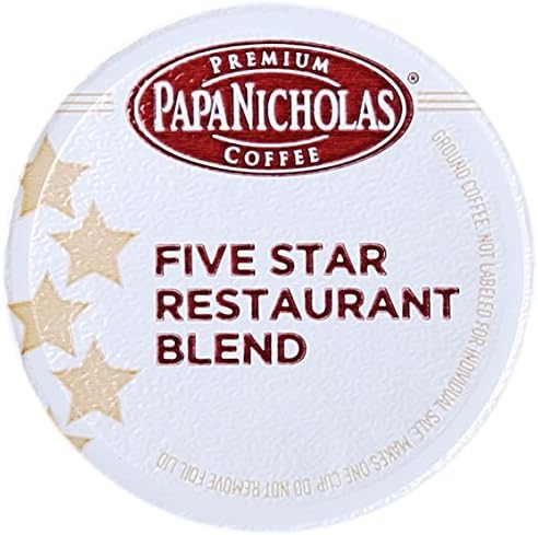 Single Serve Coffee Cups Fits Keurig K Cup Brewers, 5-star Restaurant Blend, 12 Count