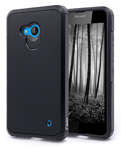Lumia 650 Case, NageBee Design Premium [Heavy Duty] Defender [Dual Layer] Protector Hybrid Case for Microsoft Lumia 650 (Hybrid Black)