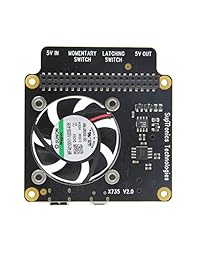 Geekworm Raspberry Pi 3B+ 3B X735 Power Management with Safe Shutdown Auto Cooling Expansion Board