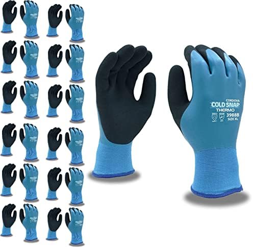 Cordova 3988 Thermal Latex Gloves, Extra Gripping Power