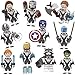 Dindo 10 Super Heroes Minifigures, Super Heroes Action Figures with Accessories, Building Blocks Avengers Toys for Kids