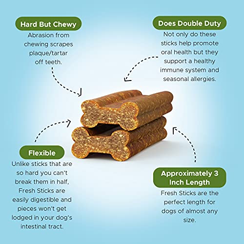 Pet Honesty Allergy Support Fresh Sticks Dental Sticks for Dogs