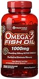 Vitamin World Omega-3 Fish Oil 1000 Mg., 250 Softgels (250)