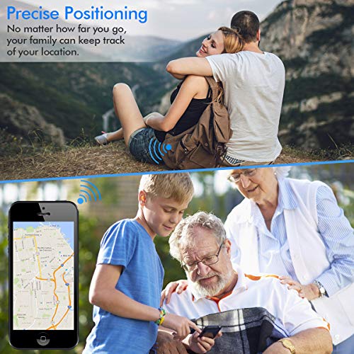 CaGuan Mini Portable Magnet GPS Tracker (no Subscription fee) Personal and Vehicle GPS Tracker, Anti-Theft Real-time Tracking Free Application Anti-Lost GPS Locator