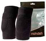 nahdeh Gelbow Pads - 100% Silicone Gel Elbow Pads - Ultimate Protection (Black, Medium)