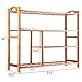 Ollieroo Bamboo 4-Tier Shoe Rack 10-13 Pairs Entryway Shoe Shelf Storage Organizer