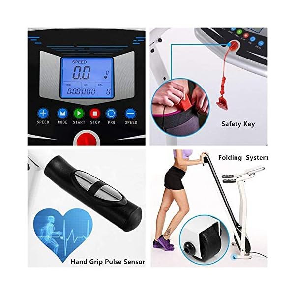 OppsDecor Folding Electric Treadmill for Home Running Machine Fitness Exercise Machine Power Motorized - Image 5
