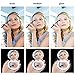 Led Compact Mirror [2019 Newest] Lighted Travel Makeup Mirror Rechargeable Led Purse Mirror Portable with Lights 1X 2X Magnification, Low/Middle/High Brightness Adjustable (Round, Black)