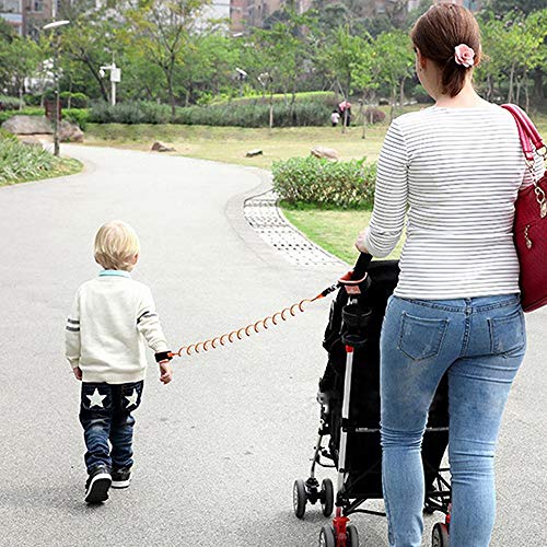 2 Pack Anti Lost Wrist Link Child Outdoor Safety Leash with Blue and Orange for Toddlers Babies & Kids, [4.92ft & 8.2ft] ... - Thumbnail 6