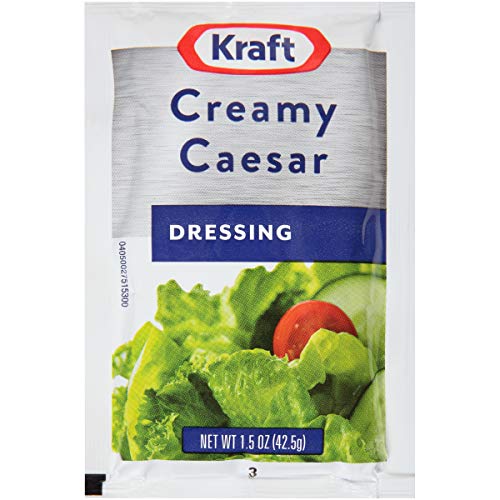 Kraft Signature Creamy Caesar Salad Dressing Single Serve Packet (1.5