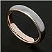 MNH Tungsten Rings for Men Wedding Band 4mm Thin Matte Finish Women Comfort Fit