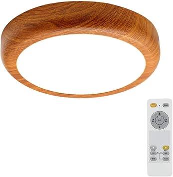 Amazon Dingliled シーリングライト 和室 照明 和風 小型 おしゃれ 6畳 木目調 調光 調色 リモコン付き 18ｗ スリープタイム 常夜灯 リビング 照明 Led照明器具 簡単取付 工事不要 省エネ 洋室 寝室 リビング 玄関 台所 廊下 子供の部屋 Dingliled