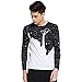 Jamickiki Men's Milk Printed Long Sleeve T-shirt