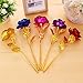 Smartcoco 24K Gold Plated Rose Flower Romantic Valentine's Day Christmas Mother's Day Gifts for Mother Lover Wife Girl Friend (No Base)