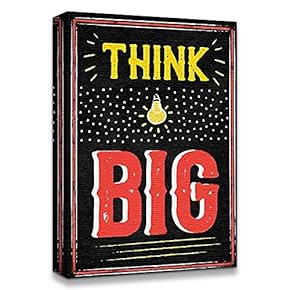 Canvas Wall Art Inspirational Words for Office Painting Artwork for Home Prints Framed - 12x18 inches