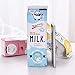 Demarkt Novelty Large Capacity Milk Carton Pencil Cases Cosmetic Bag