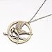 Lureme Antique Bronze Chain Arrow Bird Pendant Necklace for Women and Men 01000947-1