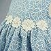 Fitwarm Elegant Floral Denim Pet Clothes for Dog Dress Sundress Vest Shirt, Blue, Medium