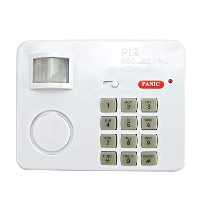 Alarmanlage mit Bewegungsmelder Batterie | Home Secure Keypad Alarm | Hausalarm mit Zahlencode | Ideale Einbruchschutz & Bewe
