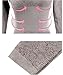 LANBAOSI Women's Lace Stretch Seamless Top & Bottom Thermal Underwear Set Coffee,Free Size