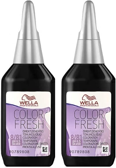 Wella Color Fresh 8/81 Silver Semi-Permanent Hair Color 75ml