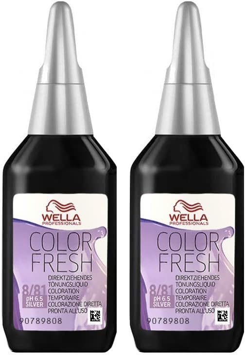 Wella Color Fresh 8/81 Silver Semi-Permanent Hair Color 75ml